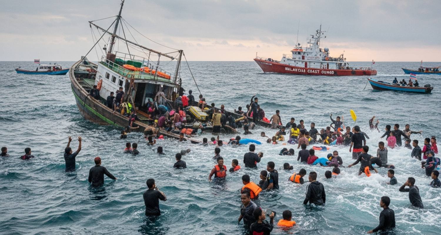 Malaysia Confirms 21 Dead, Dozens Missing After Migrant Boat Sinks