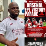 Arsenal Supporters’ Coordinator ‘Obass’ Set to Mobilise 5,000 Fans for Ogun EPL Victory Parade