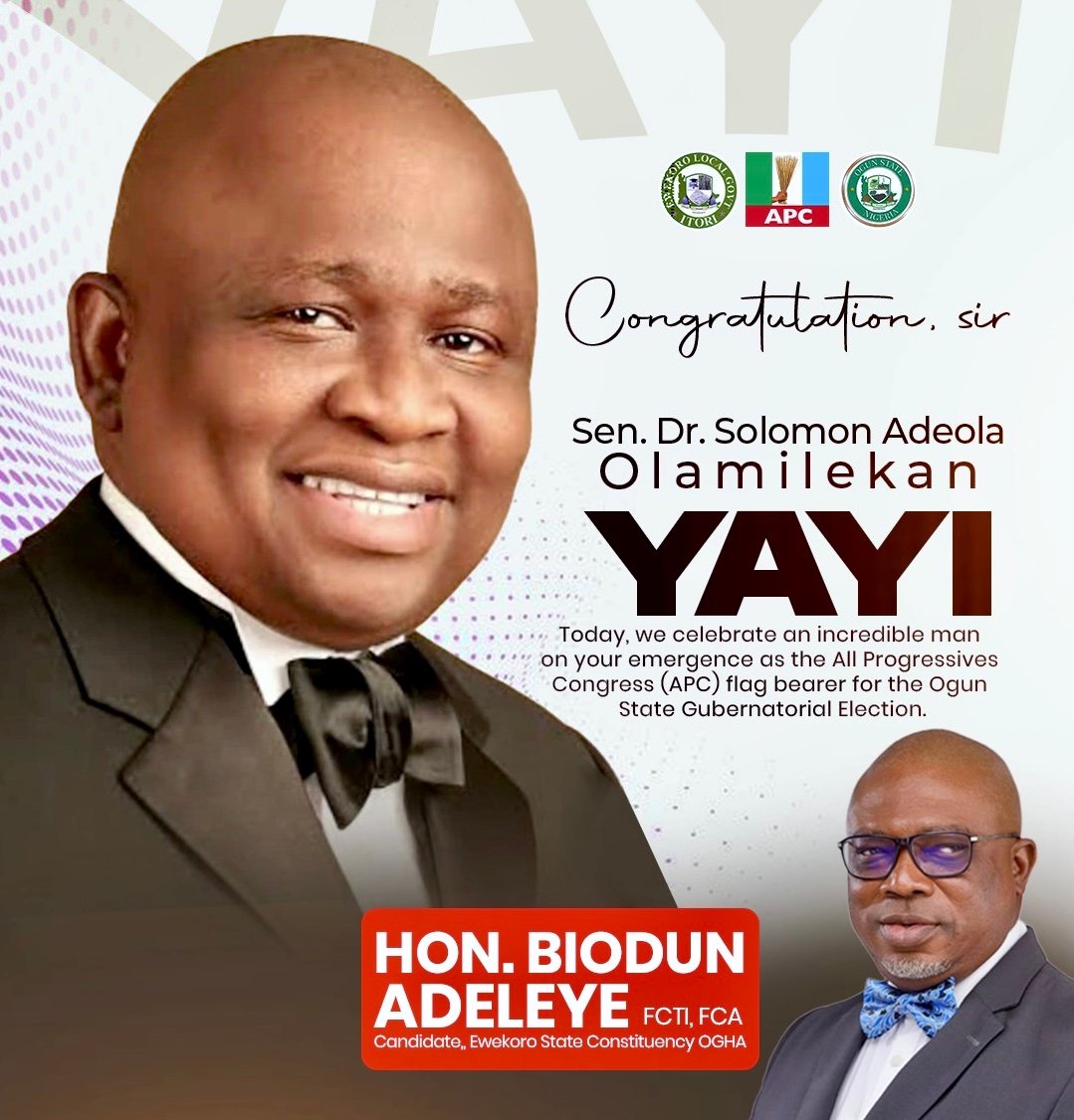 2027: Yayi Represents Purposeful Leadership” – Ogun Assembly Hopeful Adeleye