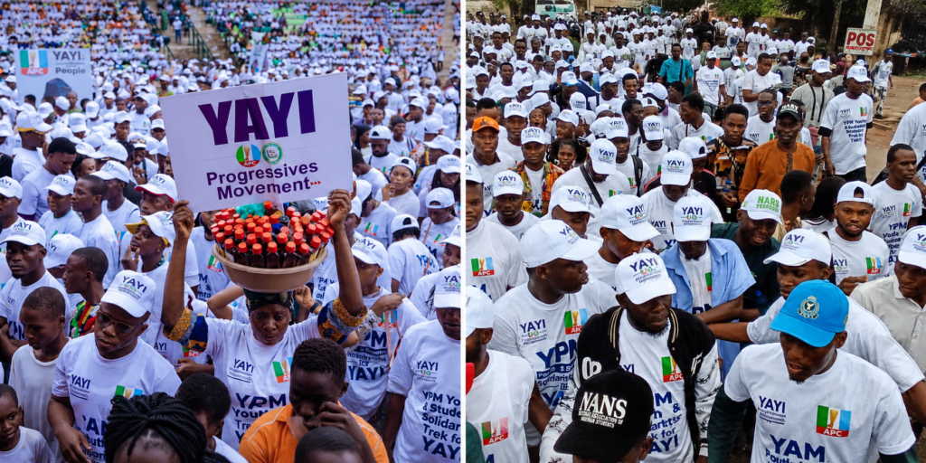 2027: YPM Youths, Students Stage Solidarity Trek for Tinubu, Abiodun, Adeola in Ogun