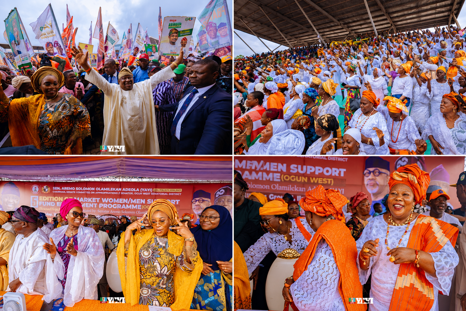 Yayi Concludes Statewide Traders’ Empowerment, Disburses ₦300 Million Grants to 4,000 Ogun West Market Men, Women